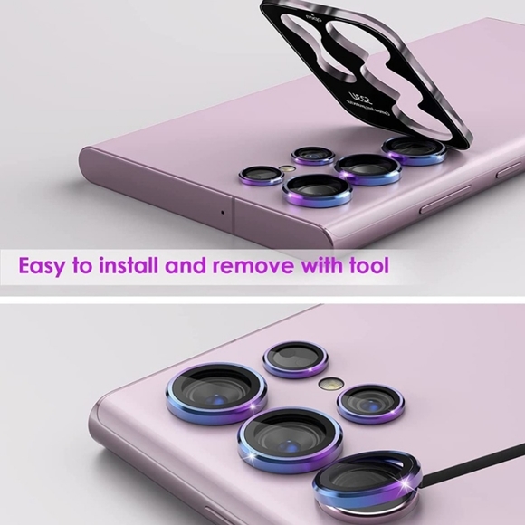 Camera lens protector for Galaxy S23 Galaxy S23+ Galaxy S23 Ultra lens protector - Picture 3 of 6